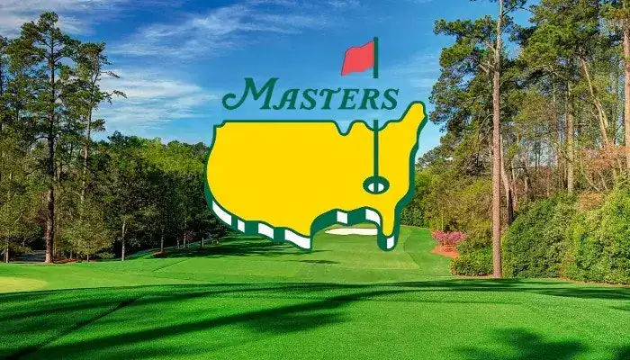 masters logo on a field background