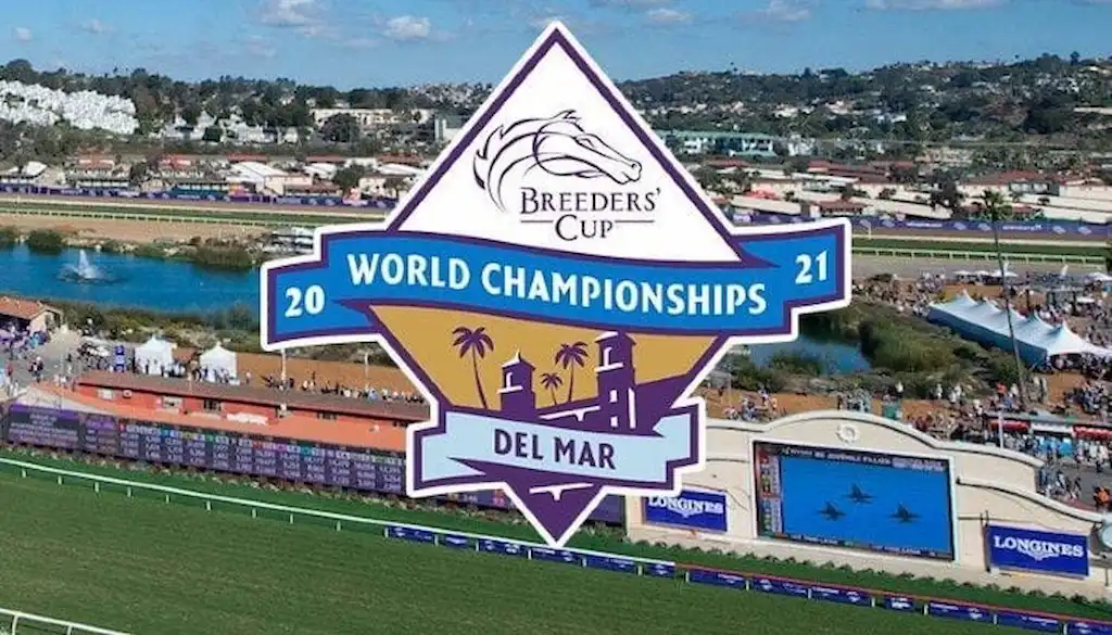 2021 Breeders' Cup World Championships at Del Mar Racetrack displayed.