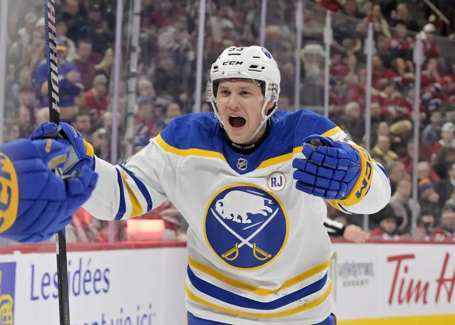 NHL 7 buffalo sabres player screaming