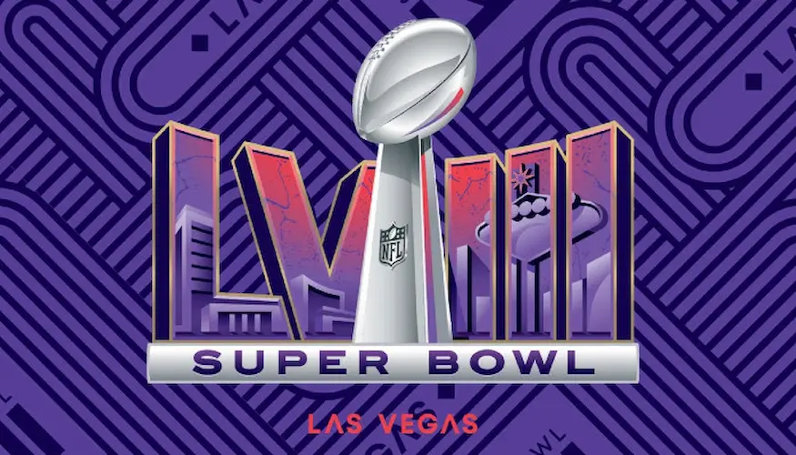 super bowl lviii logo banner