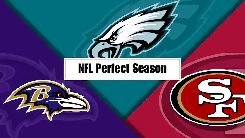 nfl logos collage perfect season