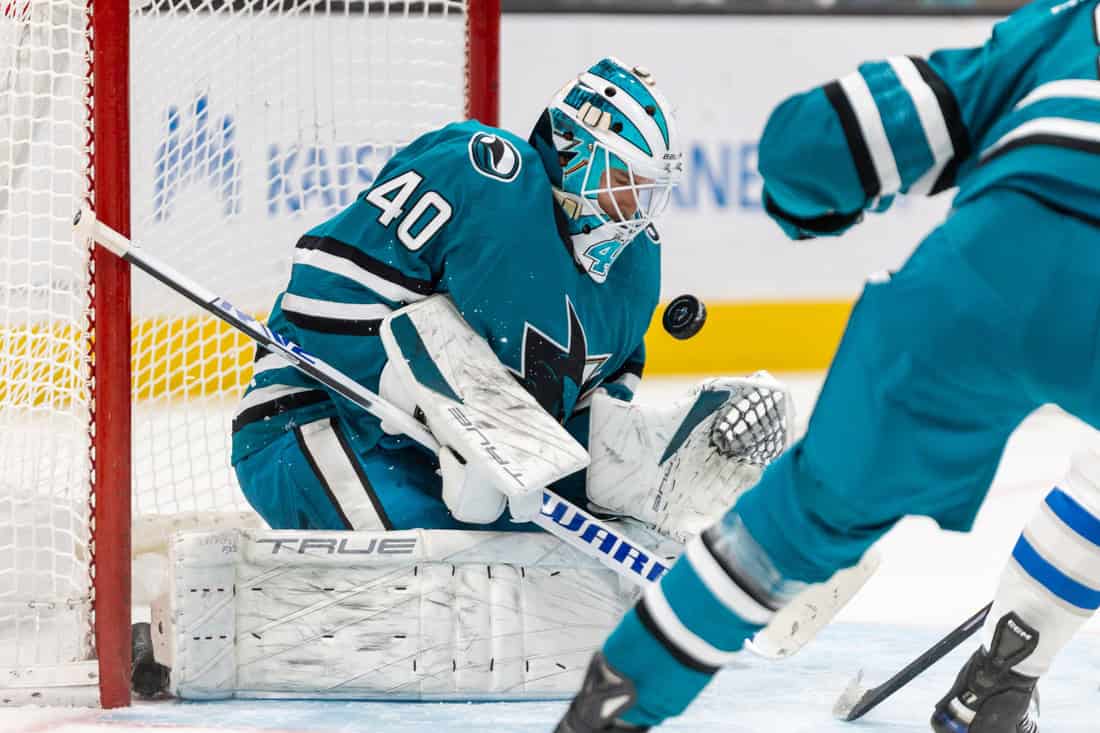 NHL 2 Sharks goaltender