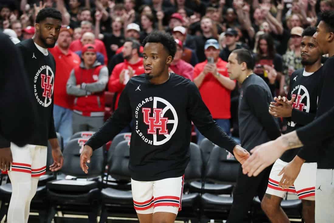 Houston cougars players celebrating