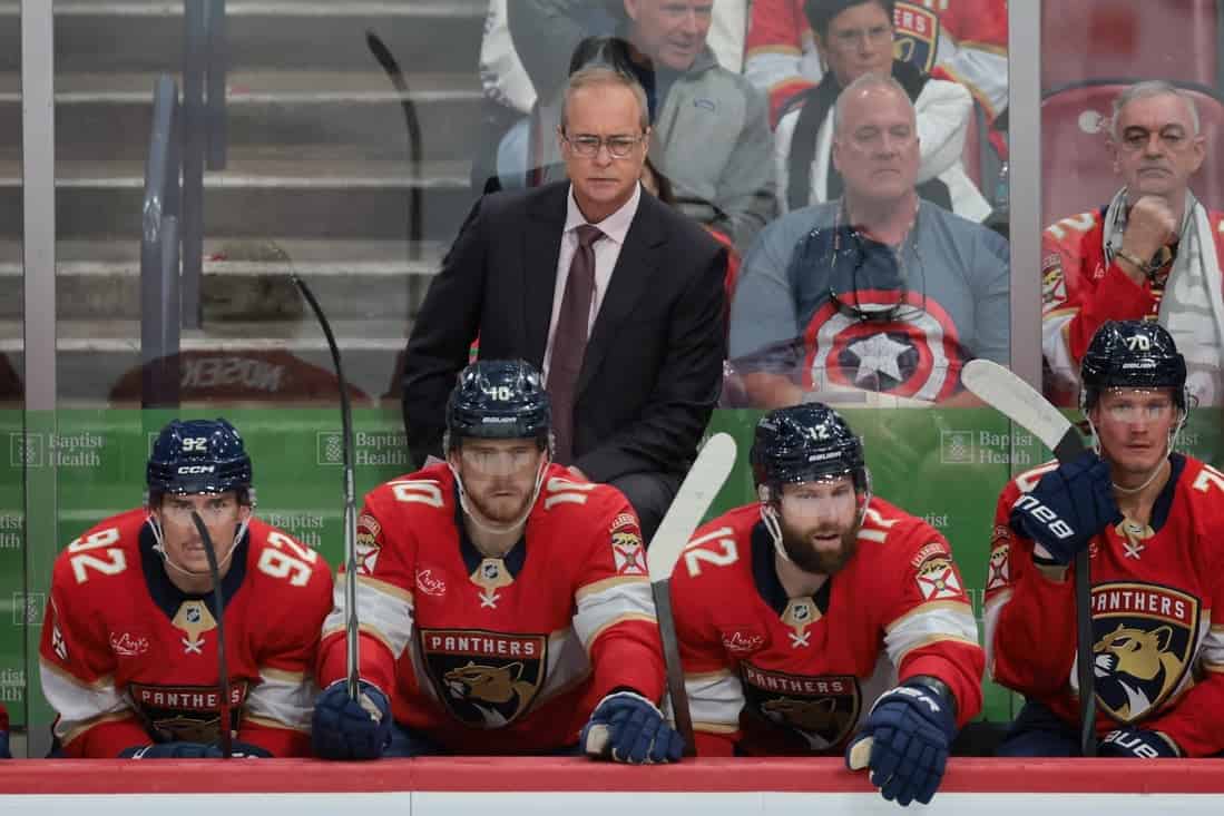 Panthers bench expecting the game