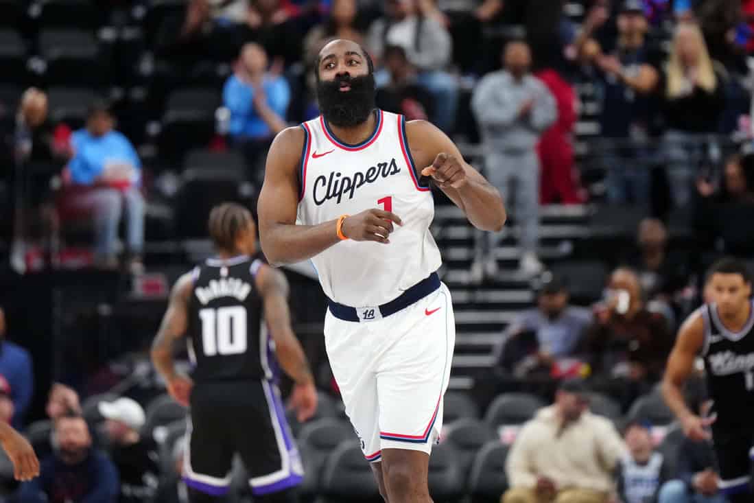 9 James harden celebrating
