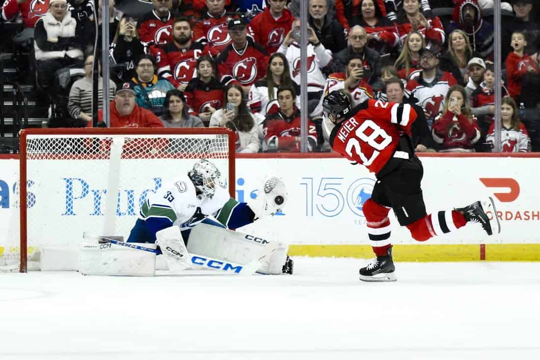 Cannuck Goaltender making a save