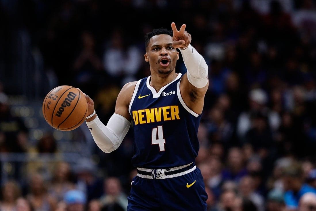 Nuggets player controlling the game