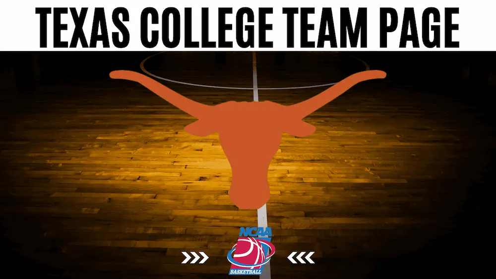texas college team page banner