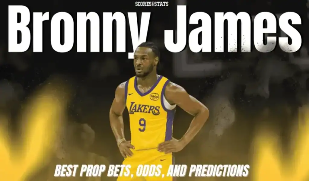 Bronny James con el uniforme de los Lakers listo para la temporada NBA 2024-25