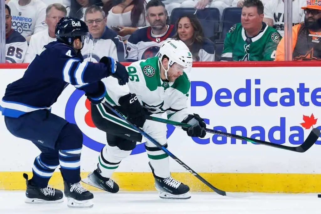 NHL playoff game between the Winnipeg Jets and Dallas Stars with expert picks and predictions for May 9th 2025.