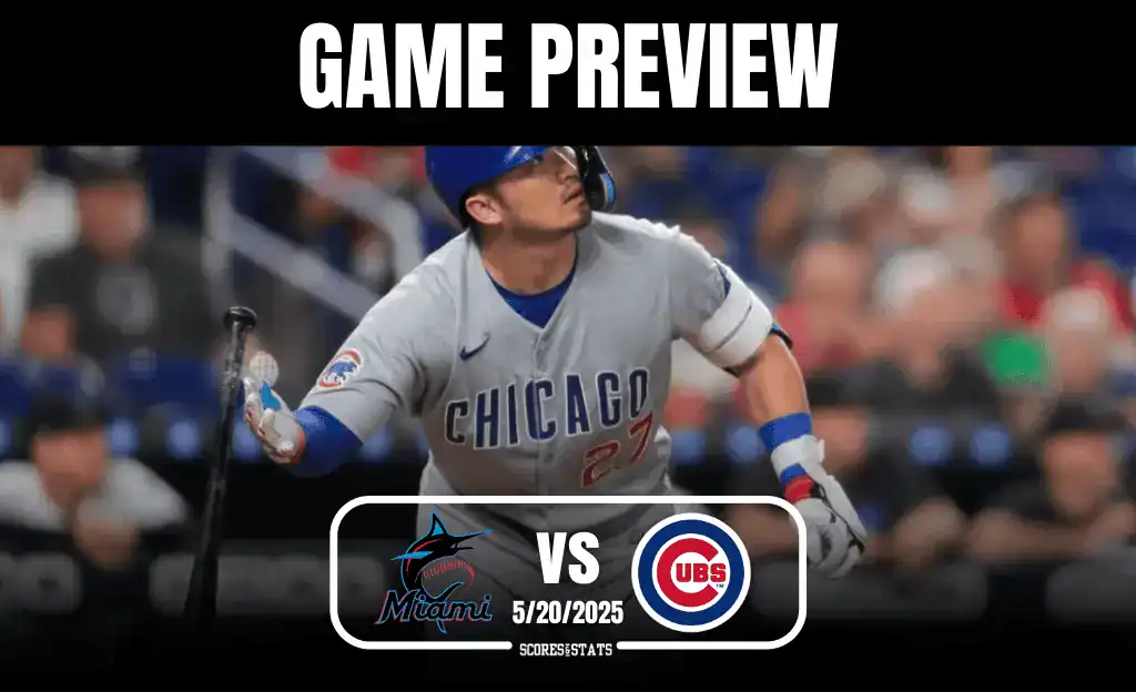8 A Chicago Cubs player swings a bat during a game preview matchup against the Miami Marlins, set for May 20, 2025.