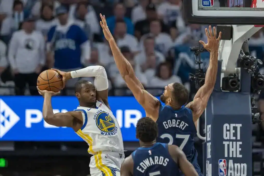NBA playoff matchup between the Golden State Warriors and Minnesota Timberwolves with expert picks and predictions for May 12th 2025.