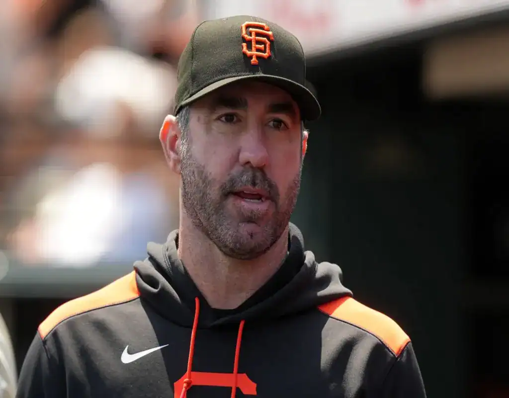 2 Justin Verlander in San Francisco Giants gear ahead of May 12, 2025 matchup vs Arizona Diamondbacks