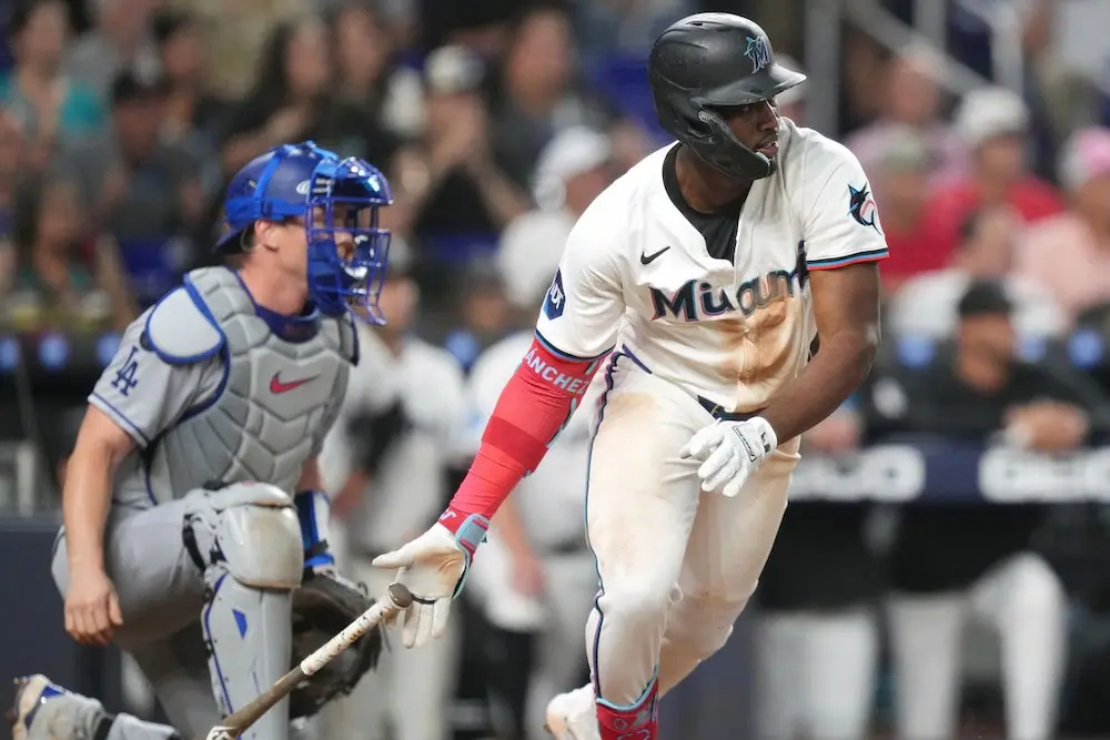 miami marlins player batting