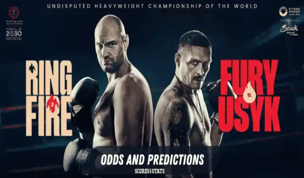 Tyson Fury y Oleksandr Usyk frente a frente en la pelea por el título mundial de peso pesado